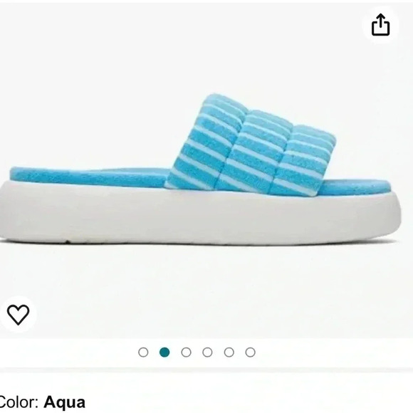 COPY - Toms NEW missy aqua comfort slide beaded womens 8 slip on beach vacation… - Picture 2 of 6